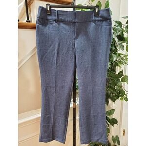 Apt.9 Women's Blue Polyester Blend Mid Rise Zippered Boot Cut Dress Pant Size 14